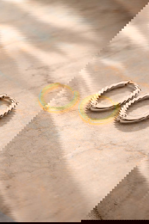 Classic Gold Hoop Earrings Image