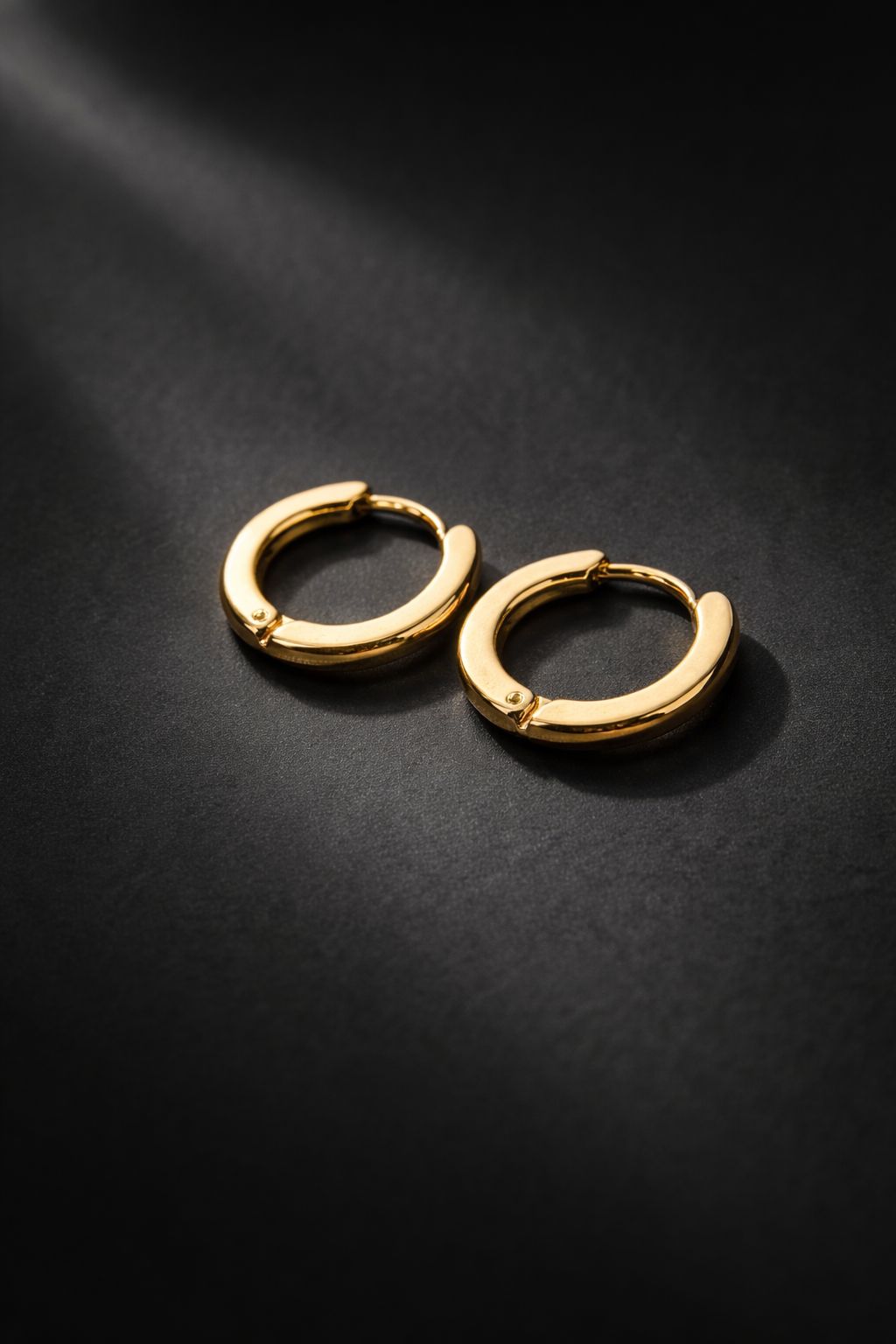 Classic Gold Hoop Earrings Image 