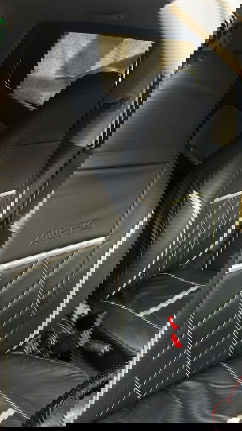 RIQYAN Pu Leather Car Seat Cover for Maruti Alto 800 & Alto k10 Model year(2010 to 2018)(Fixed Head Rest, Mono Back Seat, Without Back Seat Arm Rest, 5 Seater) (Orange- Black) Image