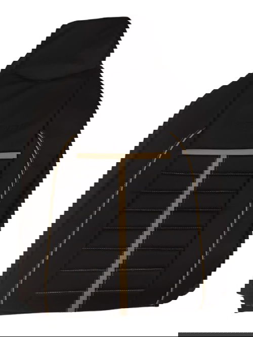 Maruti Suzuki New Wagon R Car Lxi Model (2019-2024) Front & (Back Single seat) Covers Set with(Heavy pu)|Wagon R seat Cover Beige and black color Image