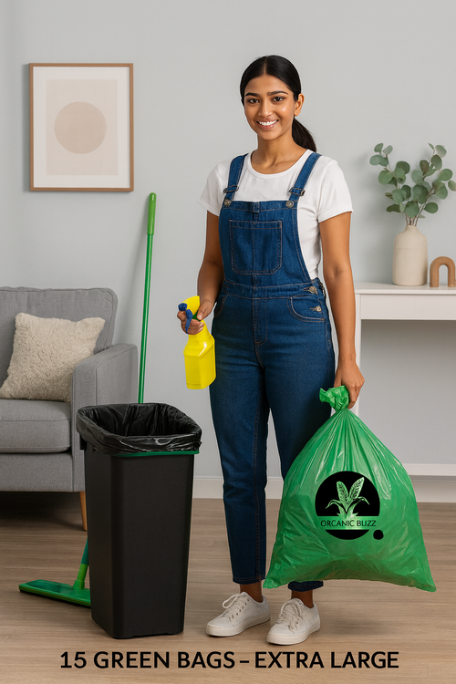 Compostable Organic Buzz Garbage Bags 4 Rolls Extra Large 30 x 37