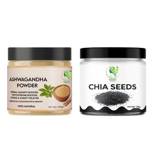 Ashwagandha Powder and Chia Seeds   [PACK OF 2] Image