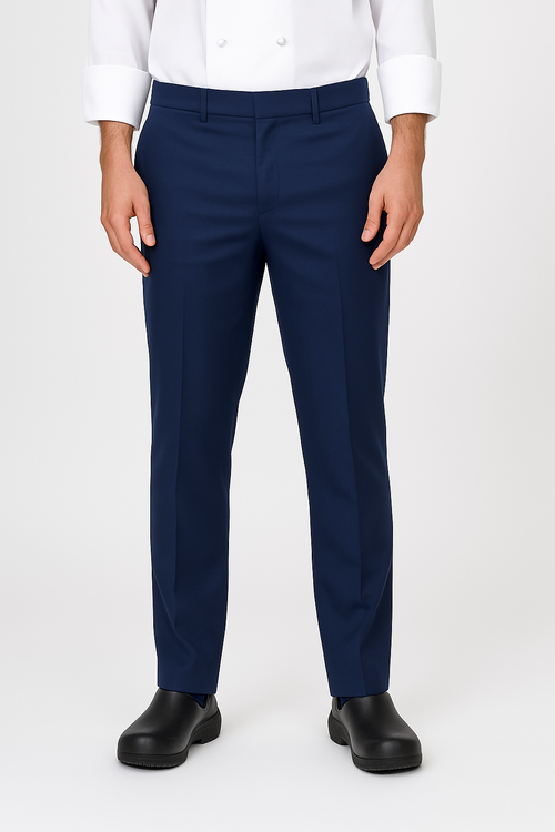 Navy Blue Color Cotton Fabric Chef Pant Image
