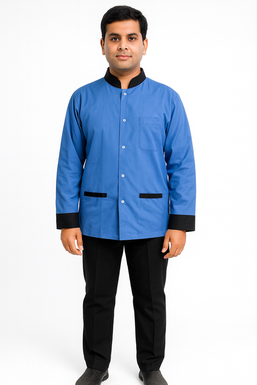 Blue Color Housekeeping Uniform Set Image