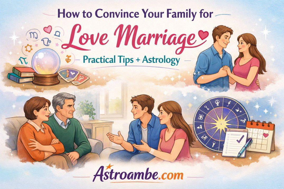 How to Convince Your Family for Love Marriage — A Practical Guide with Vedic Astrology Insights Image 