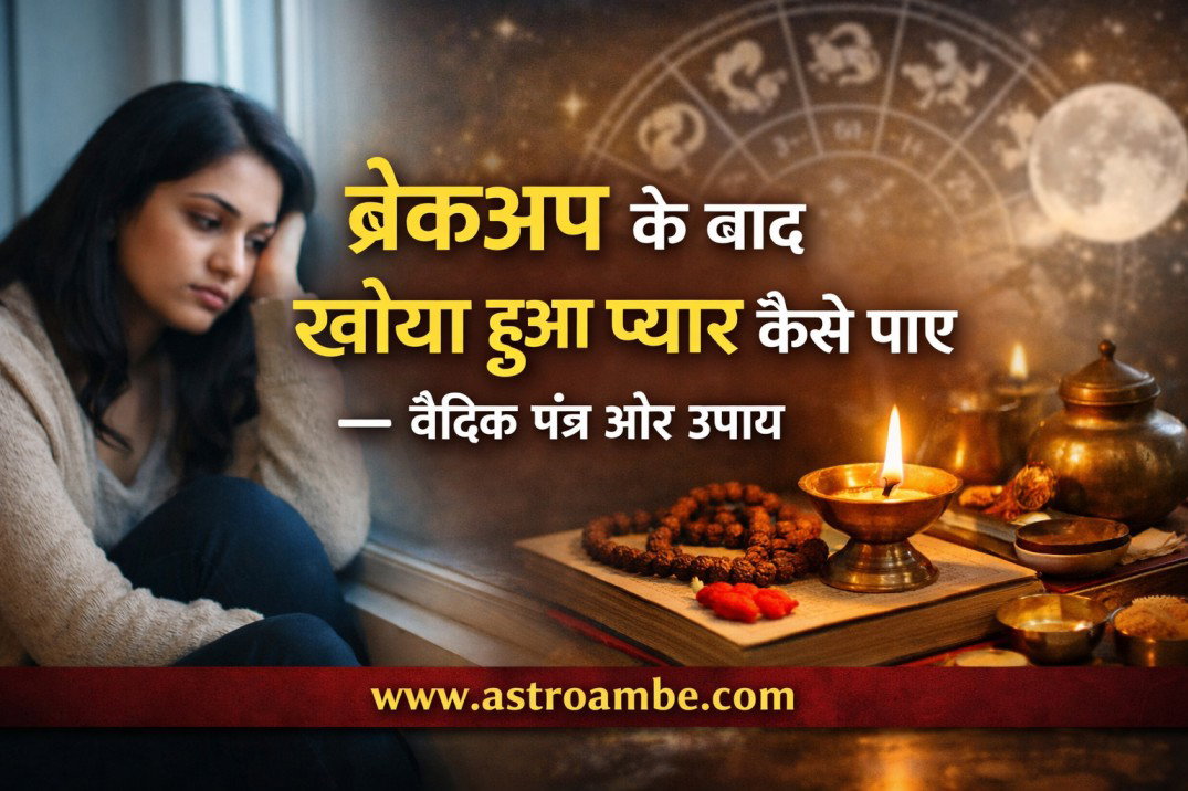 ब्रेकअप के बाद खोया हुआ प्यार कैसे पाए — वैदिक मंत्र और उपाय Image 