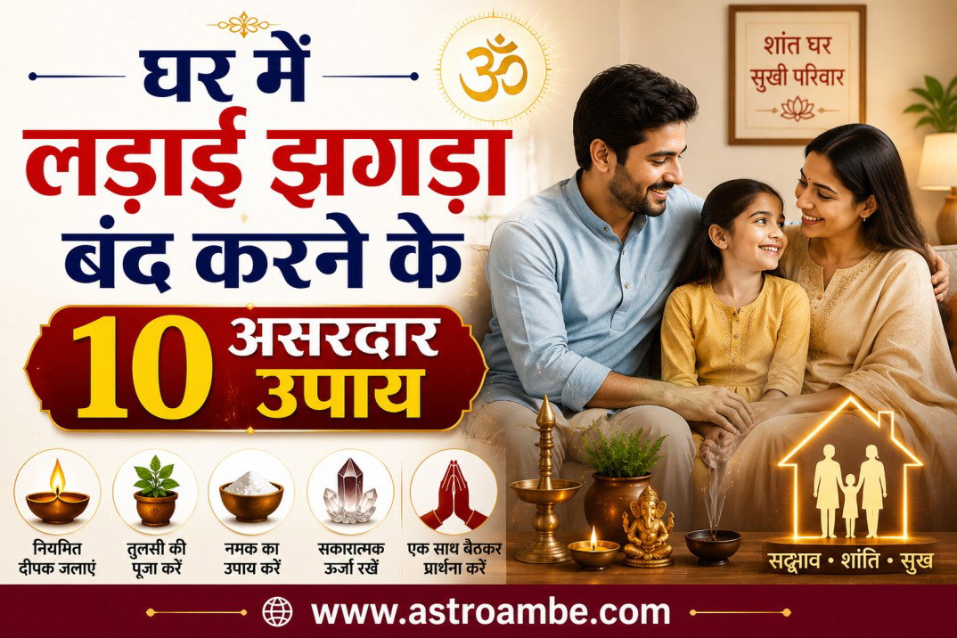 घर में लड़ाई झगड़ा बंद करने के 10 असरदार उपाय – ज्योतिषाचार्य अनिल आचार्य जी Image 