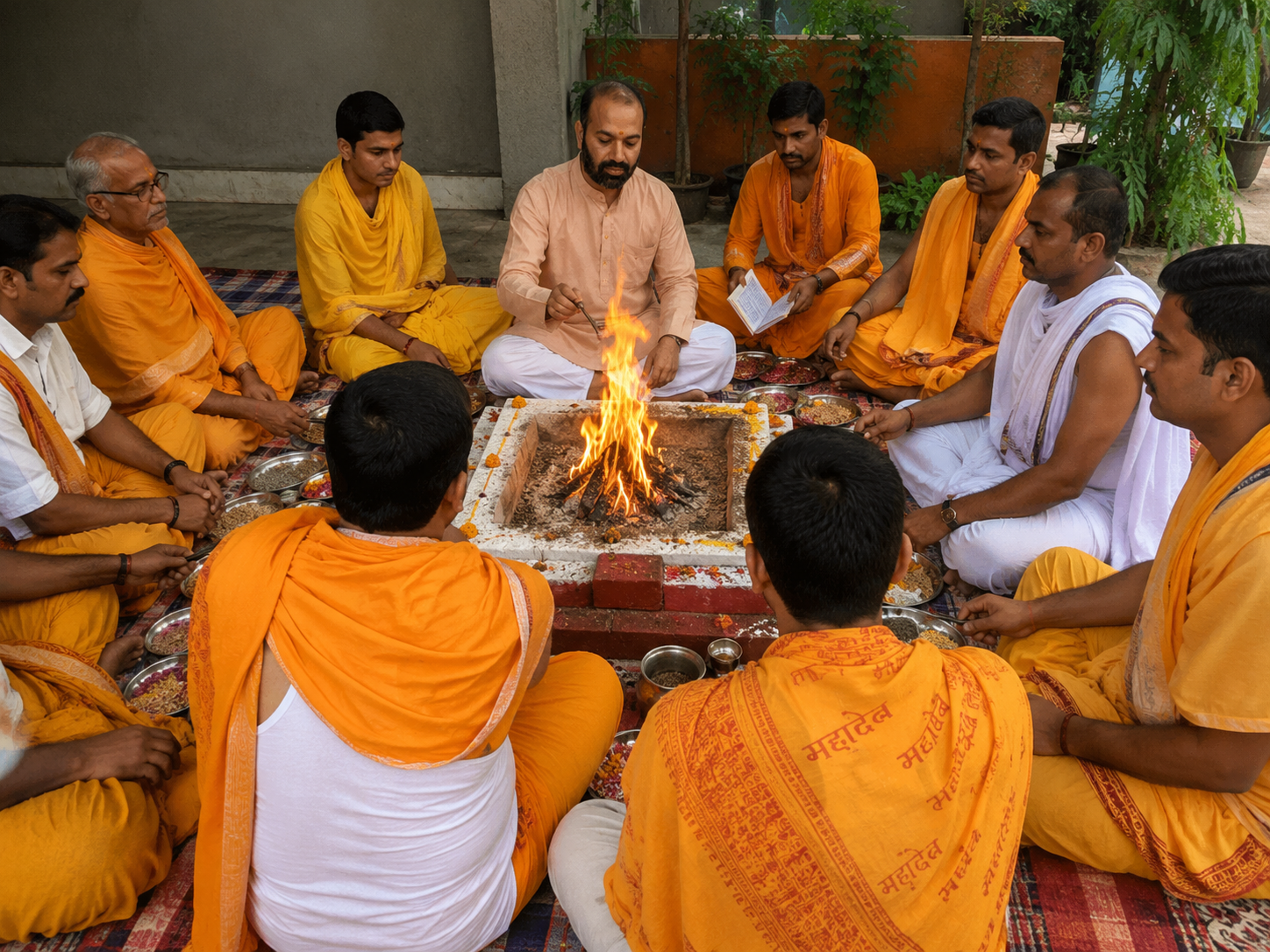Yagya at Temple - Pt. Anil Acharya Ji