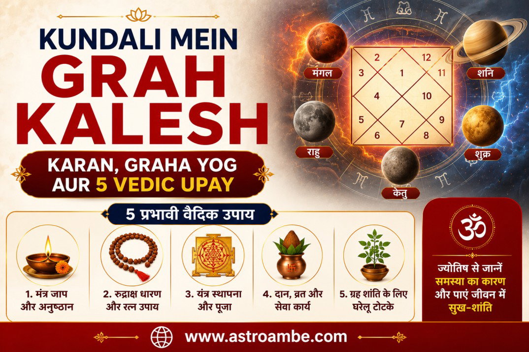 Kundali Mein Grah Kalesh — Karan, Graha Yog aur 5 Vedic Upay Image 