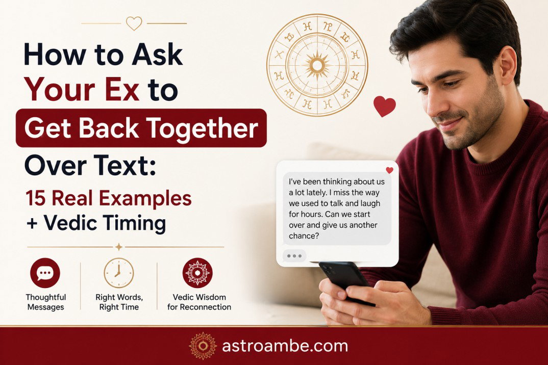 How to Ask Your Ex to Get Back Together Over Text: 15 Real Examples + Vedic Timing
