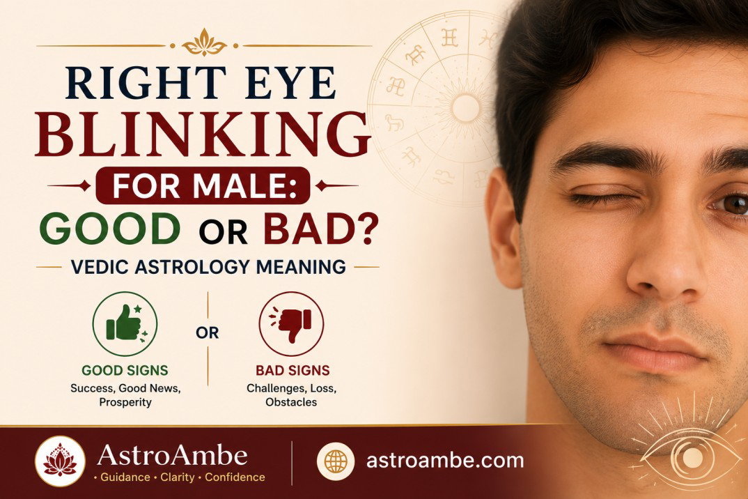 Right Eye Blinking for Male: Good or Bad? Vedic Astrology Meaning