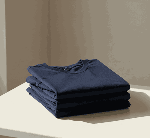 plain Navy blue t shirt  Image