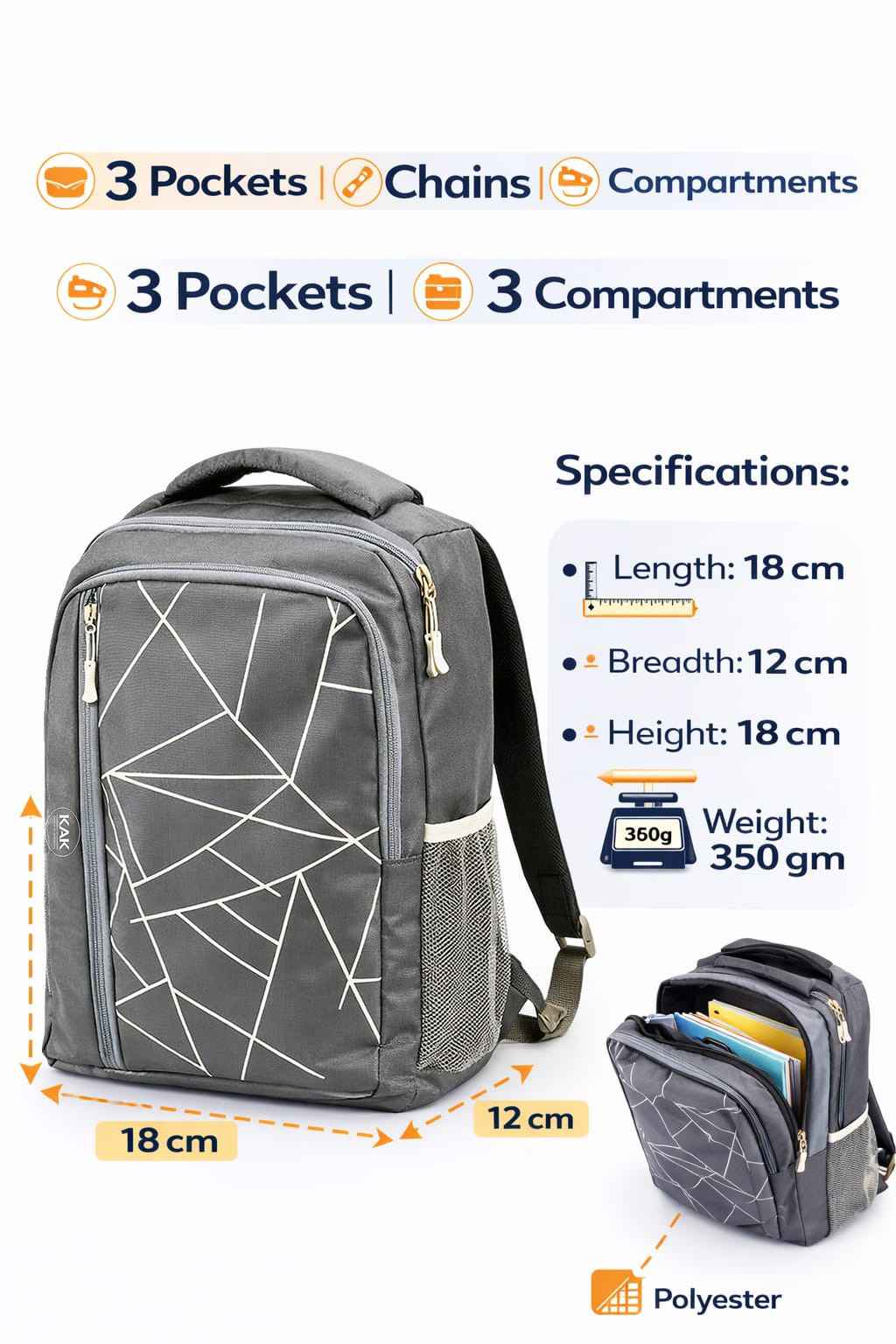 Kak Cortrised Carry Bag | Lightweight & Comfortable - KABGK
