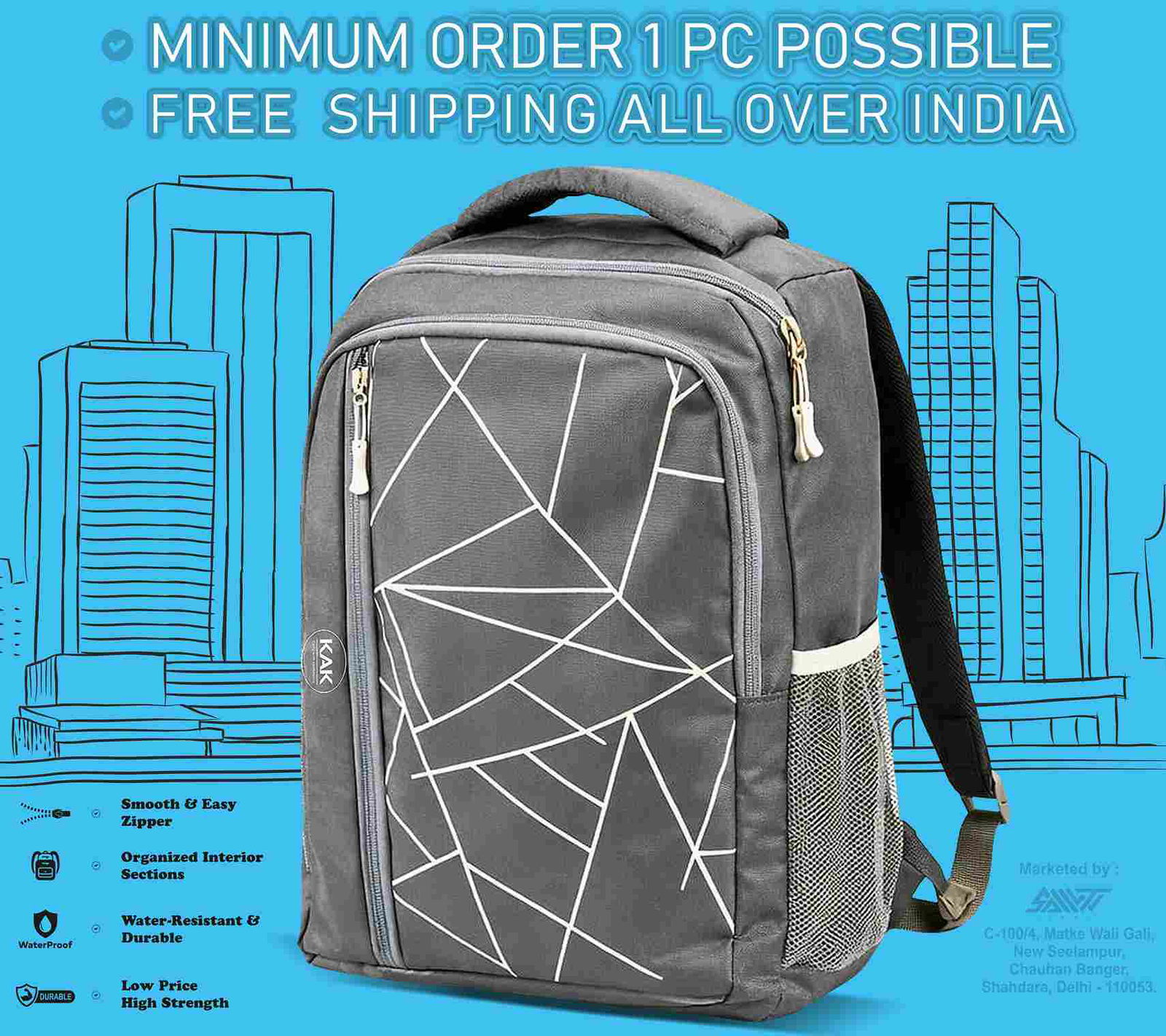 Kak Cortrised Carry Bag | Lightweight & Comfortable - KABGK Image