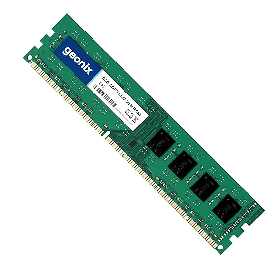 Geonix 4GB DDR3 Desktop RAM 8IC 1600 Mhz, 5 Years Warranty