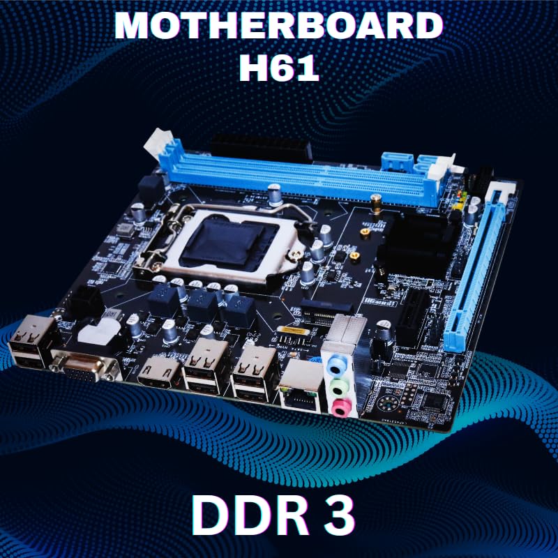 Consistent DDR3 Motherboard CMB H61 with NVME Slot Image 