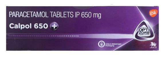 Calpol 650 + Tablet Image