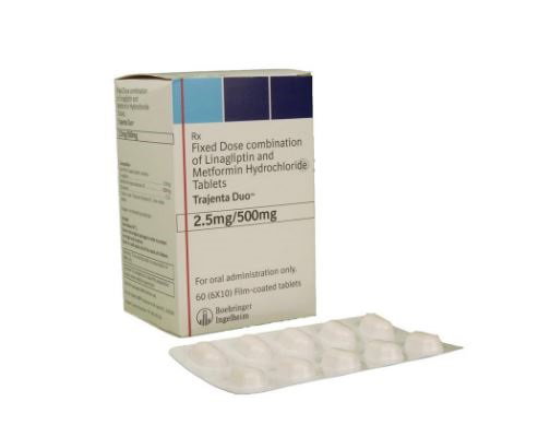 Trajenta Duo 2.5mg/500mg Tablet Image