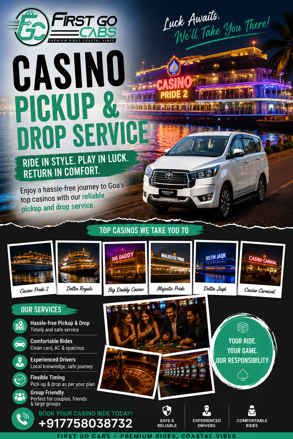 24 Hours Taxi Service Available