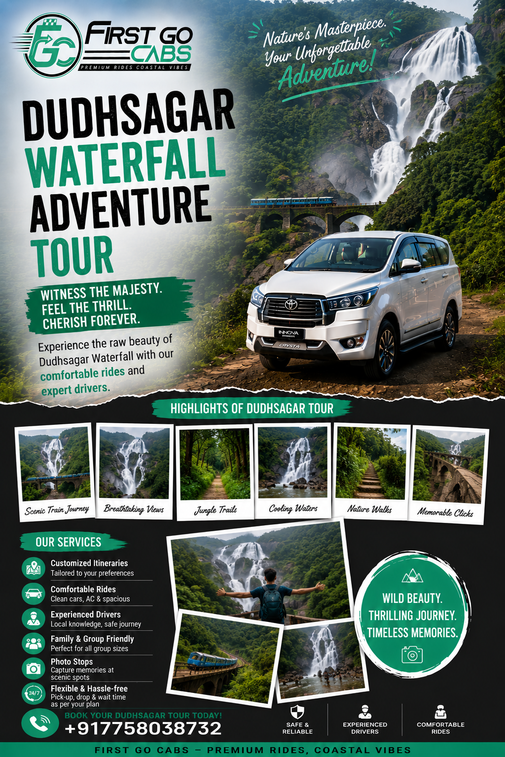 Dudhsagar Taxi Service in Goa