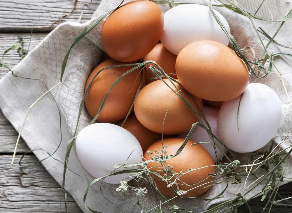 white-and-brown-eggs