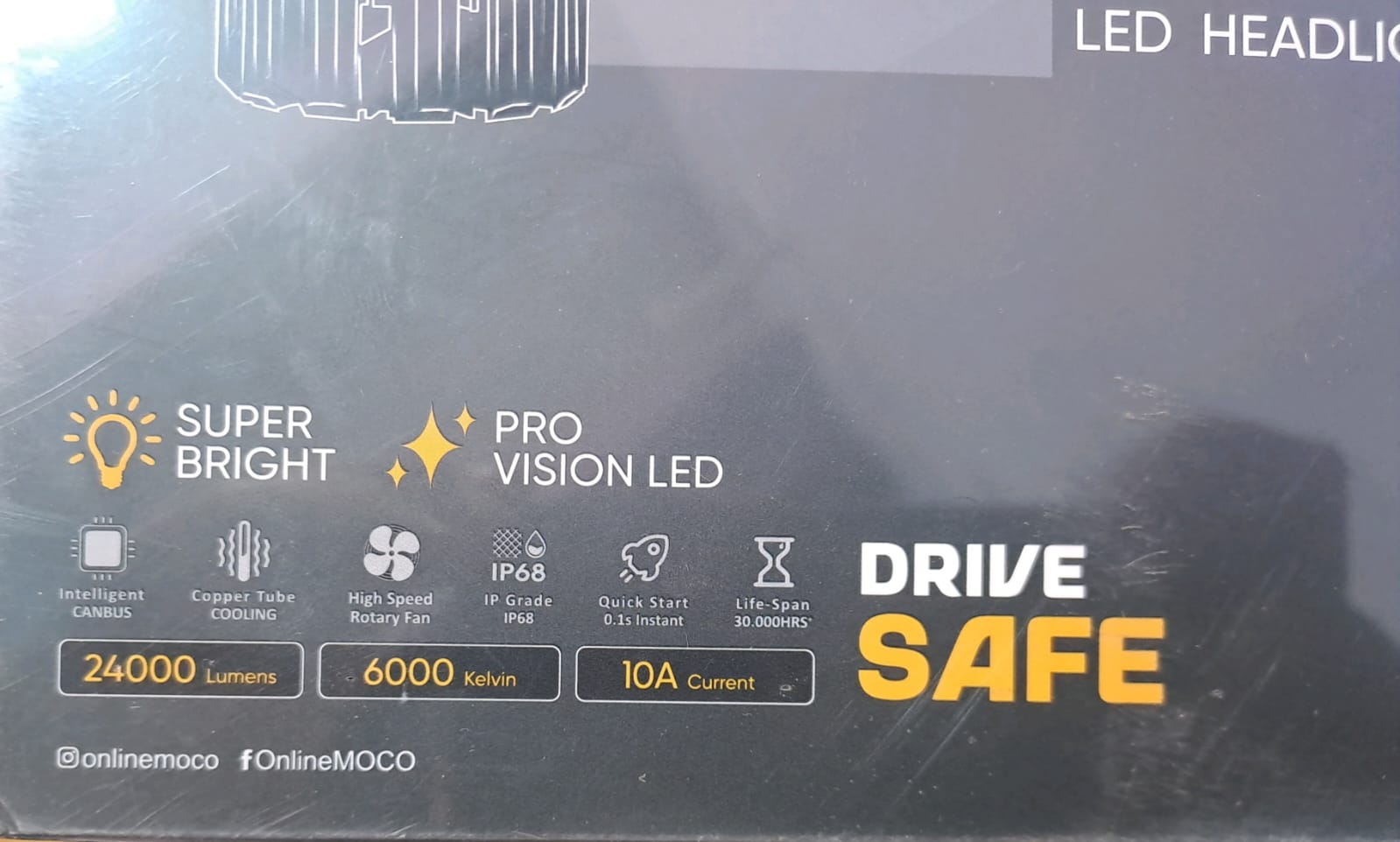 MOCO 240 WATT LED HEADLIGHT Image 