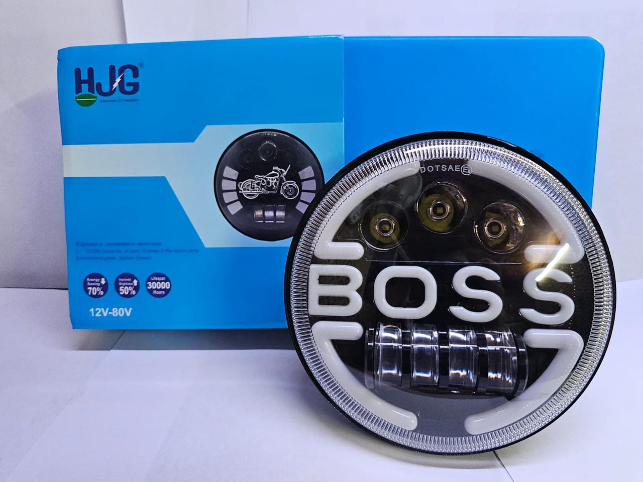 7 INCH ROUND SHAPE BOSS STYLE BULLET HEADLIGHT  Image