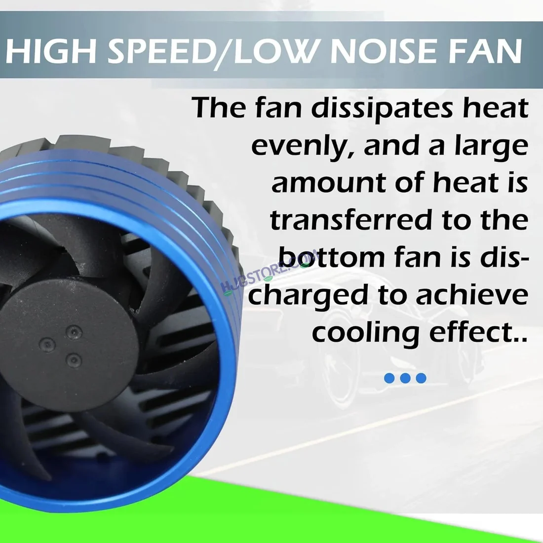 HJG 300W H4 LED Vehicle Headlight Bulb (2 * 150 WATTS) 2 Pc LED Headlight Bulb H4 150W For All Cars (Low and High Beam Bulbs (White) AC/DC 300Watt) - Type H4 Image 