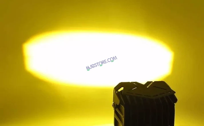 HJG Double Lens Future Eyes 2 Lens Dual Tone Fog Light with Smart LED 12-80W with Universal Fit for All Cars and Bikes Image 