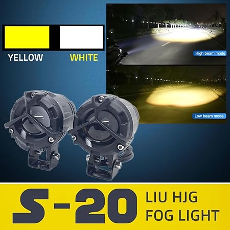 HJG MERCEDES Y LENS FOGLIGHT ULTRA WIDE DUAL INTENSITY LED DRIVING FOG LIGHTS Image 