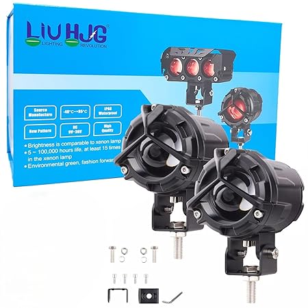 HJG MERCEDES Y LENS FOGLIGHT ULTRA WIDE DUAL INTENSITY LED DRIVING FOG LIGHTS Image