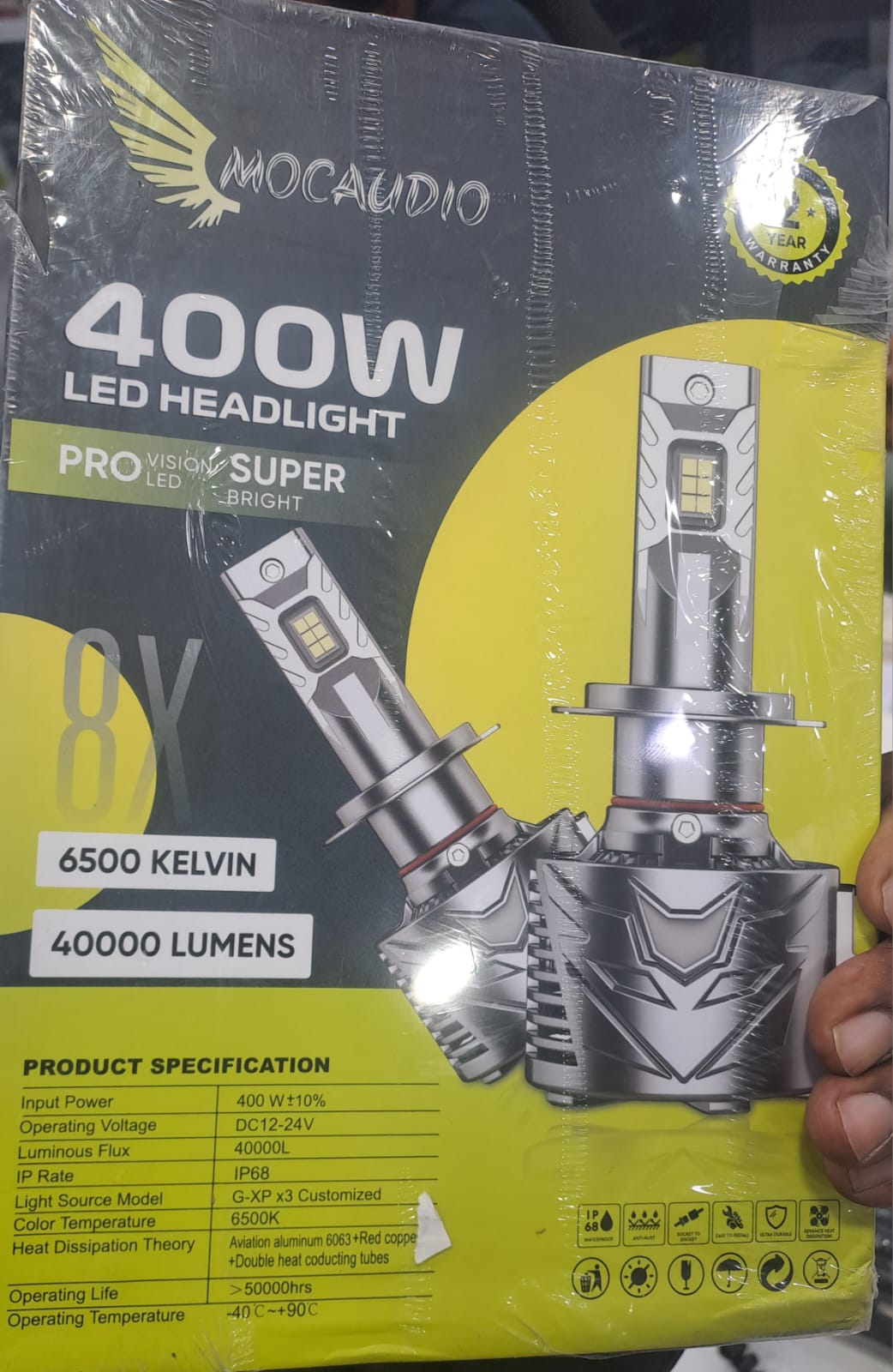 400 Watt LED Headlight with 2 Year Warranty Image