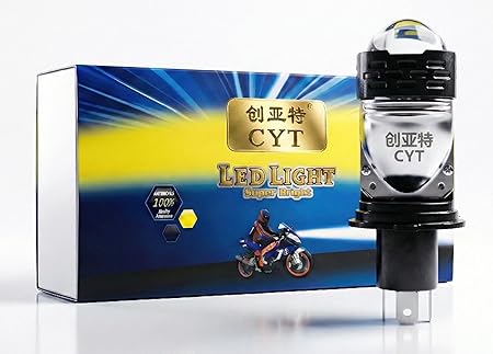 CYT Dual Lens Projector H4 LED Headlight Bulb Image