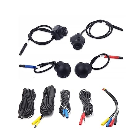 360° AHD 1080P Car Surround View Camera System | 3D Bird Eye Panoramic Parking Camera Kit | 4 Camera HD Night Vision Waterproof | Android Head Unit Compatible