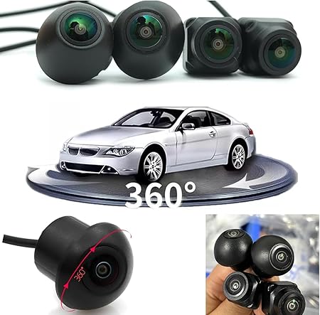 360° AHD 1080P Car Surround View Camera System | 3D Bird Eye Panoramic Parking Camera Kit | 4 Camera HD Night Vision Waterproof | Android Head Unit Compatible Image 
