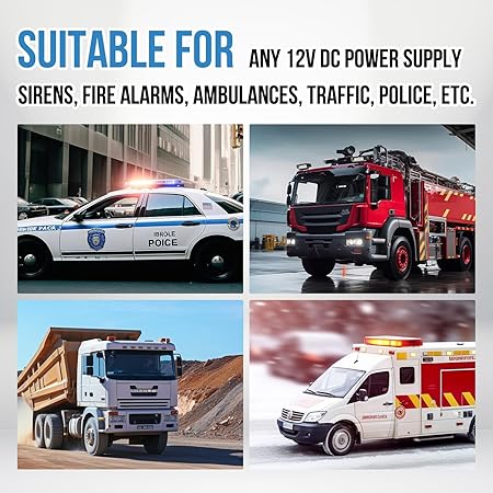 7 Tone Siren Horn Hooter with Mic Black | Loud Multi Sound Alarm System | Universal Fit for Cars, Trucks, Vans & Bikes Image 
