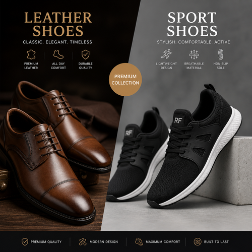 Premium Leather & Sport Shoes Collection Image