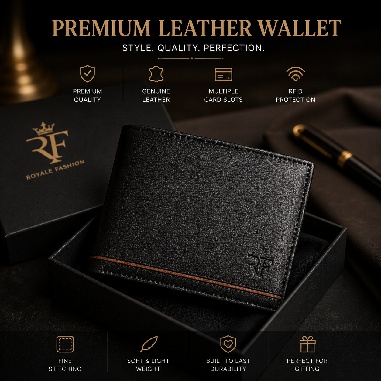Premium Leather Wallet Image