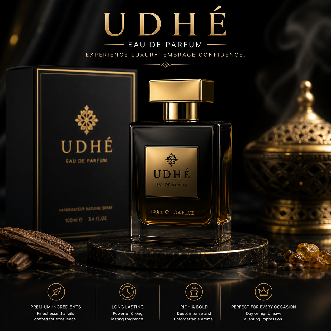 UDHE Eau De Parfum – Luxury Oud Fragrance Image