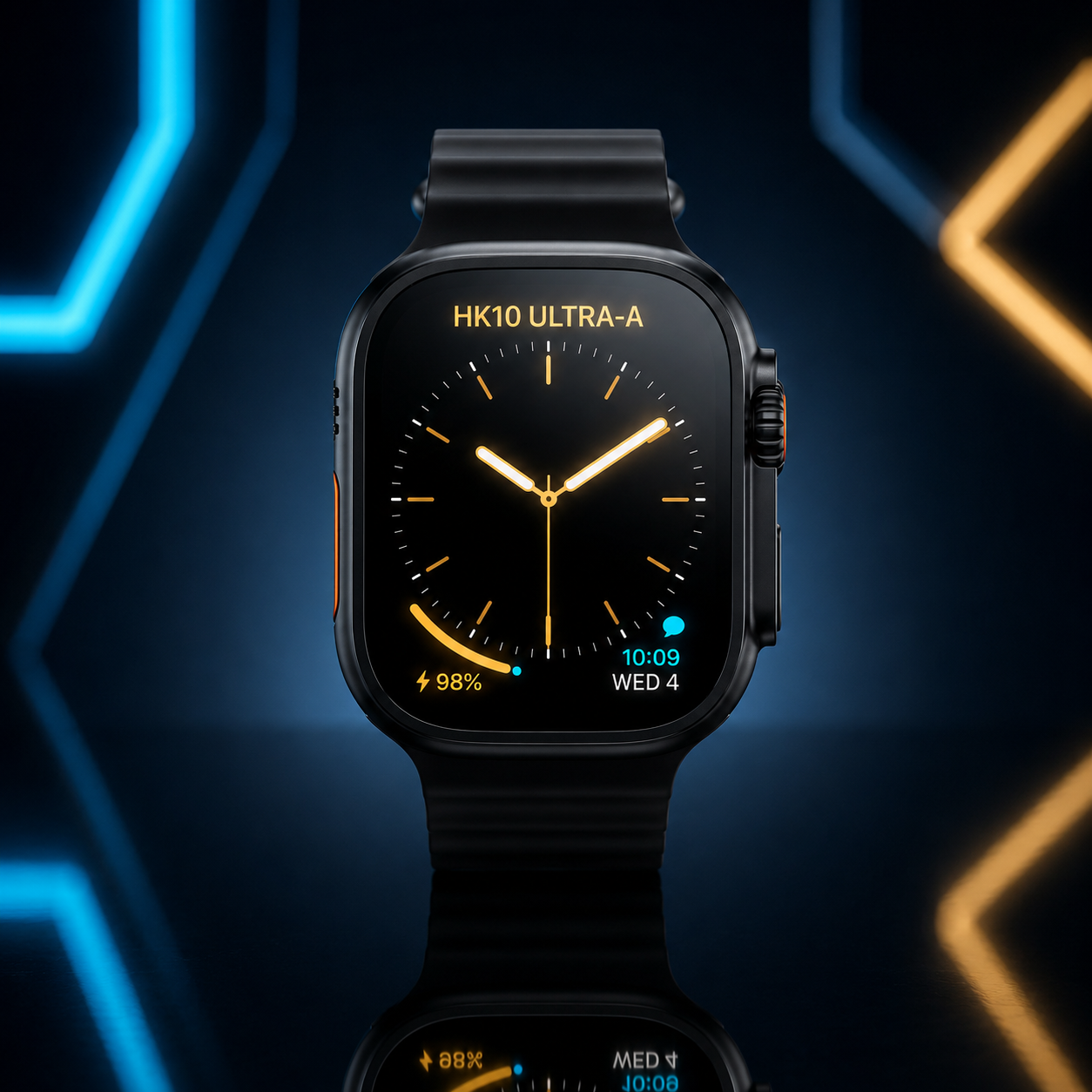 HK10 Ultra 3 Style Smart Watch 2.1” AMOLED Display with Always-On Display Bluetooth Calling Fitness Tracker IP68 for Android & iOS Image 