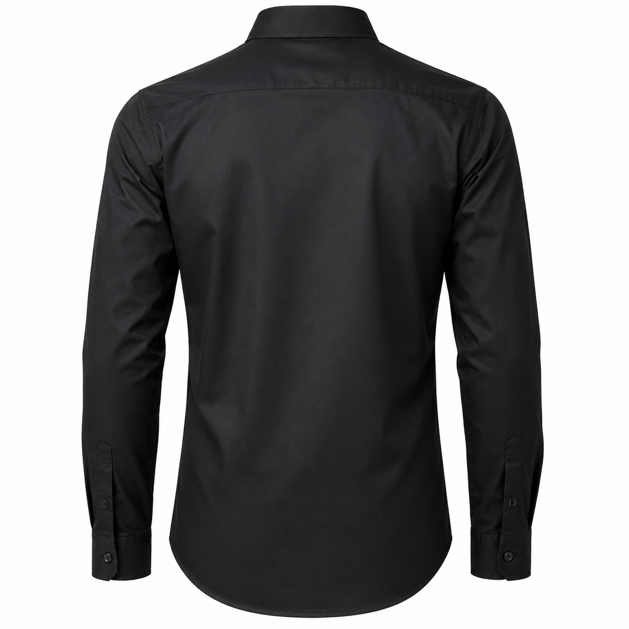 Royale Fashion Men's Premium Slim Fit Formal Shirt | Full Sleeve | Wrinkle-Resistant | Soft & Breathable TR Cotton | Office & Casual Wear | Black Image 