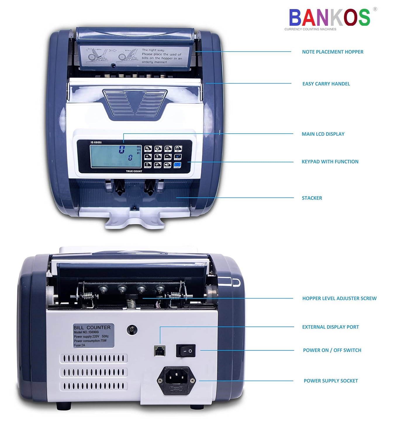 Bankos IS-6900 Semi Value Note Counting Machine Image 