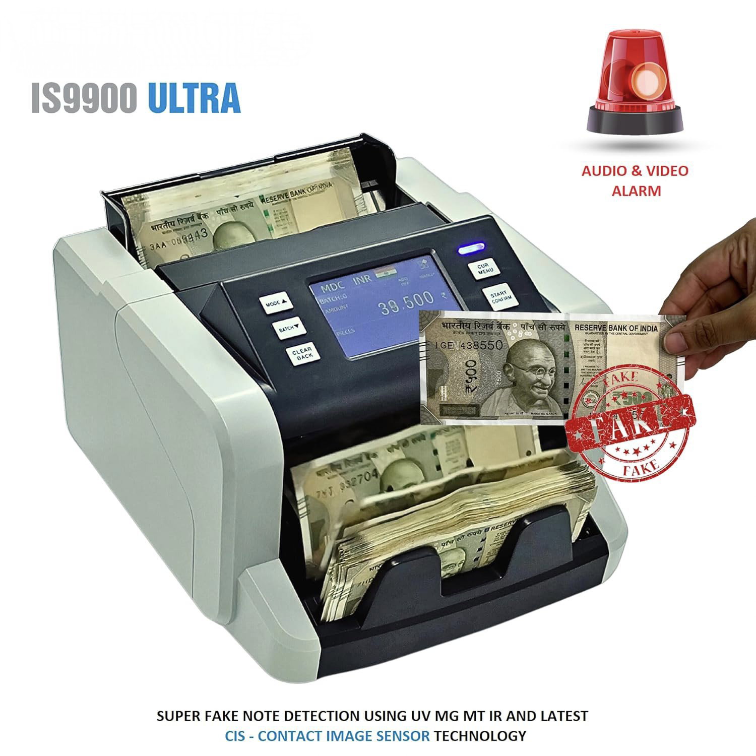 Bankos - 9900 Ultra - CIS Mix Value Note Counting Machine Image 