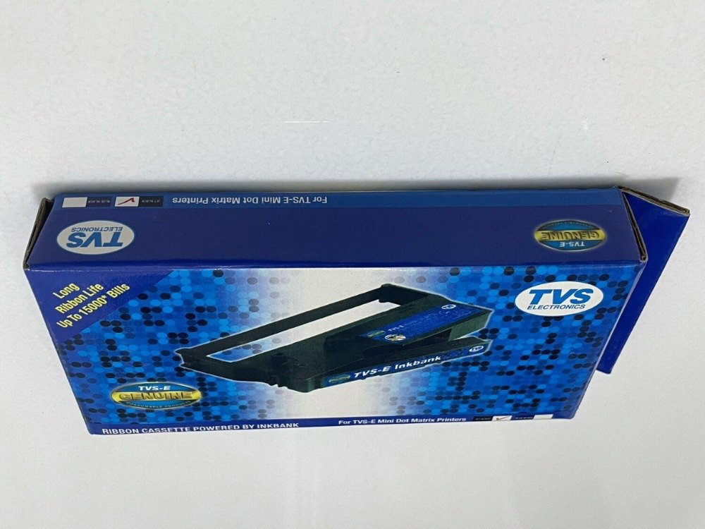 TVS RP 45 Ribbon Cartridge, Jet Black Black Ink Toner Cartridge Image 