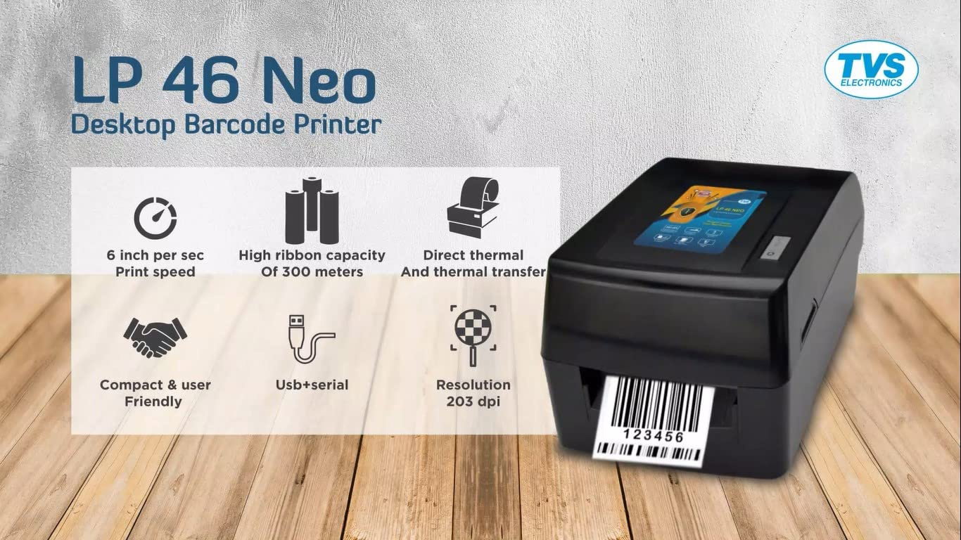 TVS LP-46 Neo Barcode Label Printer Image 