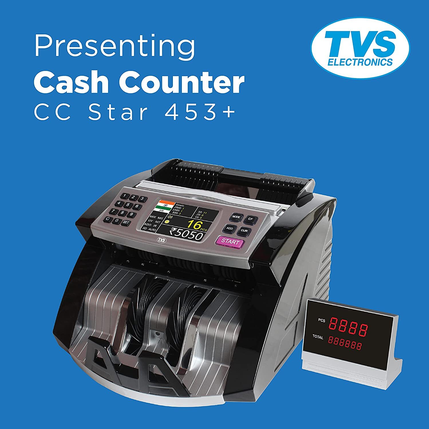 TVS CC-453 Star Plus Cash Counting Machine