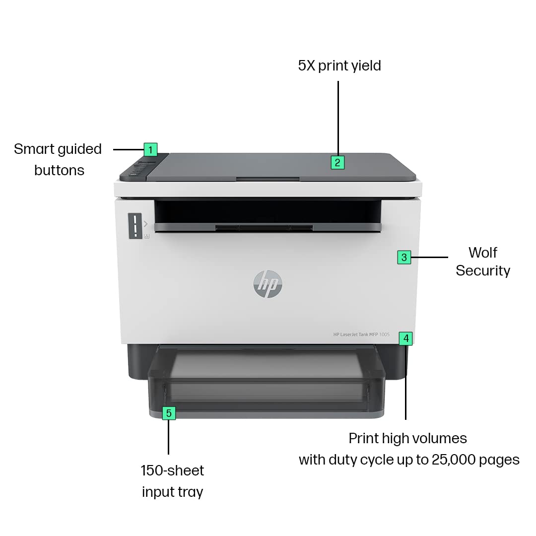 HP LaserJet Tank 1005 Print+Copy+Scan Image 