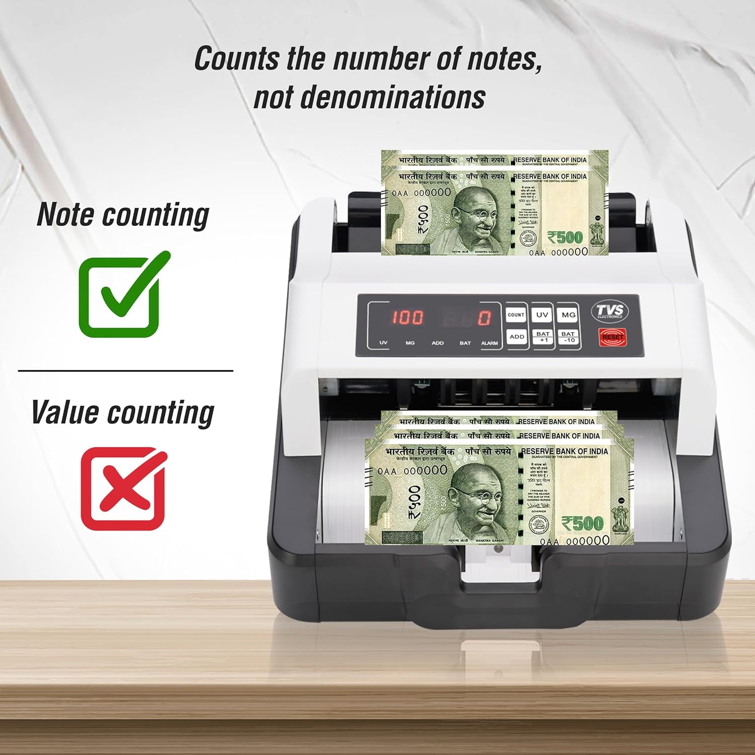 TVS CC-232 Classic Cash Counting Machine Image 
