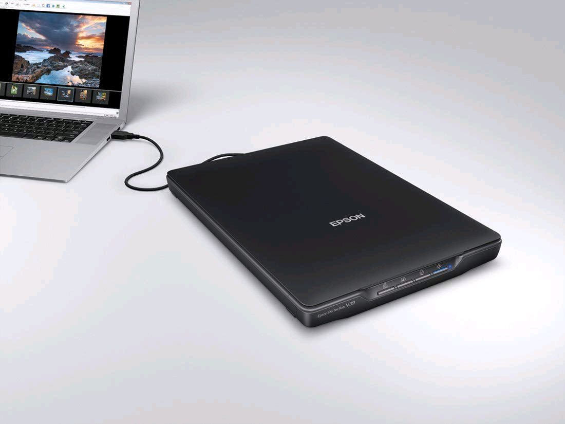 Epson Perfection V39 Color Photo and Document Scanner Image 