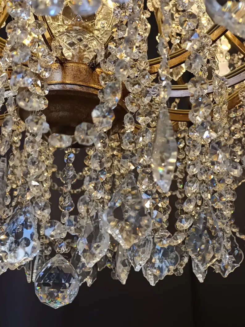 Handmade Crystal Chandelier – Italian Luxe Decor Image 